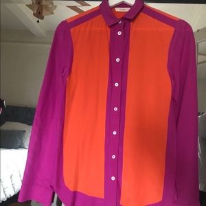 Old Celine button down silk blouse